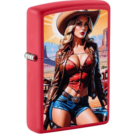 ZIPPO - PINUP COWGIRL DESIGN