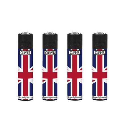 CLIPPER PRINTED FLINT - ENGLAND FLAG - 48 PACK
