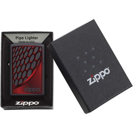 ZIPPO - RED AND CHROME DESIGN