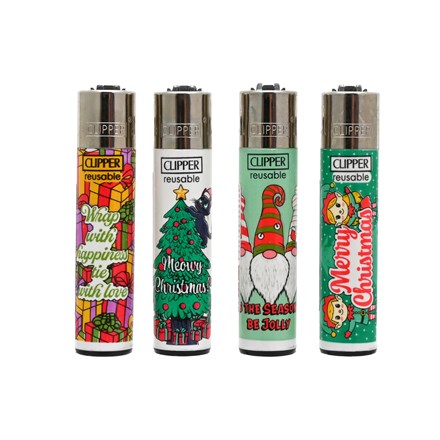 CLIPPER PRINTED FLINT - CHRISTMAS 7 - 48 PACK