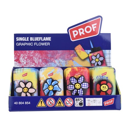 PROF - GRAPHIC FLOWER CAPSULE JETFLAME LIGHTER