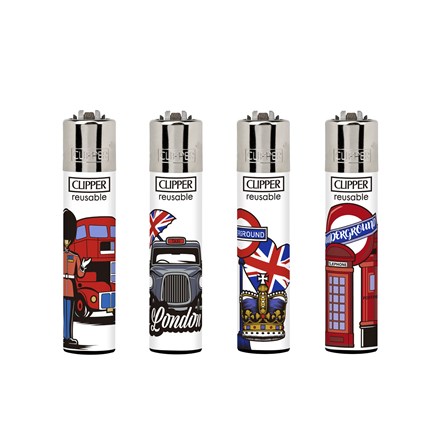 CLIPPER PRINTED FLINT- LONDON 48 - 48 PACK