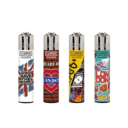 CLIPPER PRINTED FLINT- LONDON 50 - 48 PACK