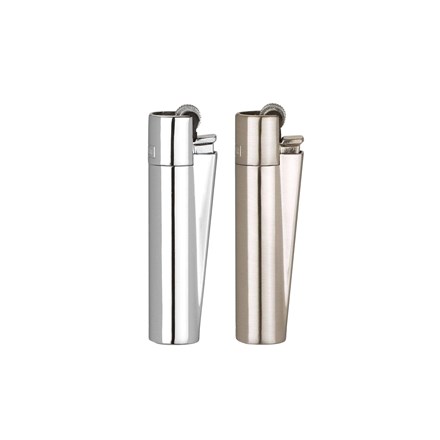 CLIPPER METAL FLINT - SILVER MODERN CHNL - 12 PACK