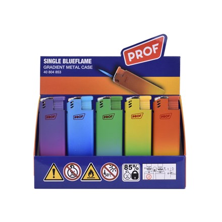 PROF - GRADIENT METAL CASE JET LIGHTER - 25 PACK