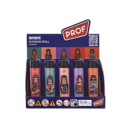 PROF -  RUSSIAN DOLL REFILL ROUND FLINT - 25 PACK