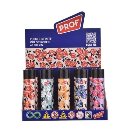 PROF -  COLOR ROSES REFIL ROUND FLINT - 25 PACK