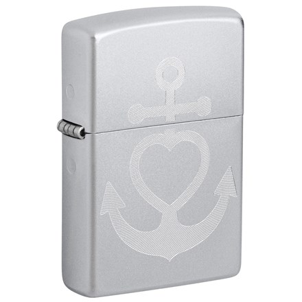 ZIPPO - HEART ANCHOR DESIGN