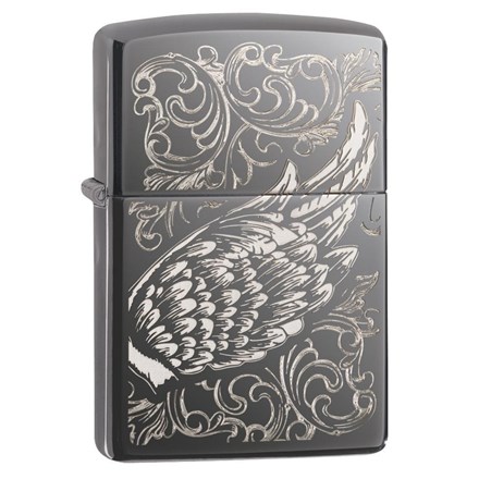 ZIPPO - FILIGREE FLAME AND WINGS DESIGN