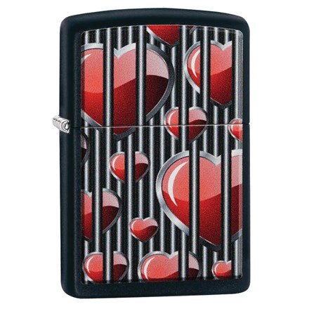 ZIPPO - HEARTS DESIGN