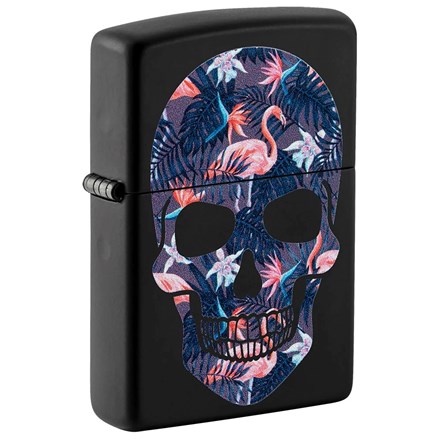 ZIPPO - 218 FLAMINGO SKULL DESIGN