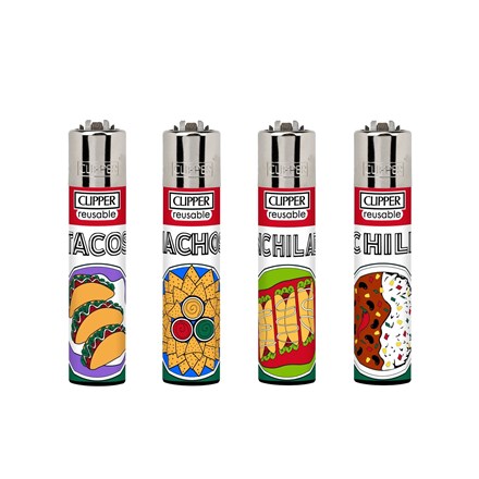 CLIPPER PRINTED FLINT - EXOTIC FOOD 4 - 48 PACK