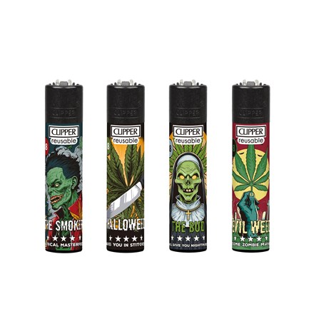 CLIPPER PRINTED FLINT - HORROR LEAVES - 48 PACK