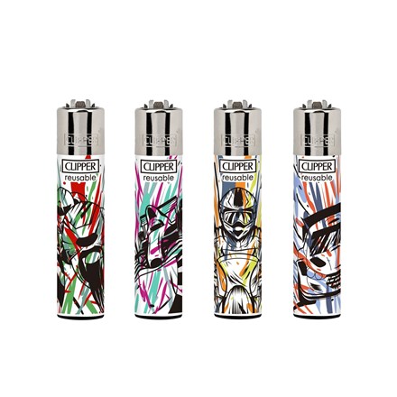 CLIPPER PRINTED FLINT - MOTOR SPORT 2 - 48 PACK