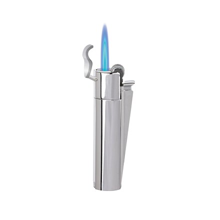 CLIPPER METAL FLINT - SILVER JET FLAME LIGHTER - 12 PACK