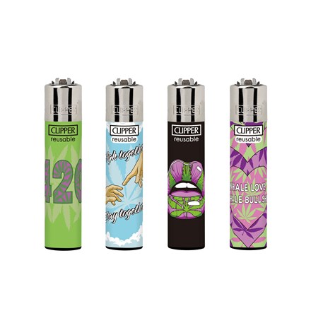 CLIPPER PRINTED FLINT - WEED TOGETHER - 49 PACK