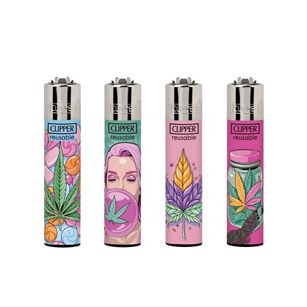 CLIPPER PRINTED FLINT - SWEET LEAVES - 48 PACK