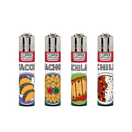CLIPPER PRINTED FLINT - EXOTIC FOOD 3 - 48 PACK