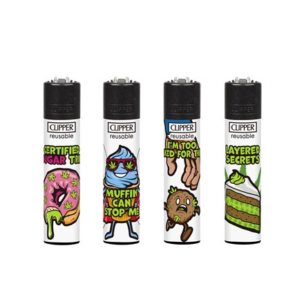 CLIPPER PRINTED FLINT - LEAFY SUGAR LEAGUE - 48 PACK