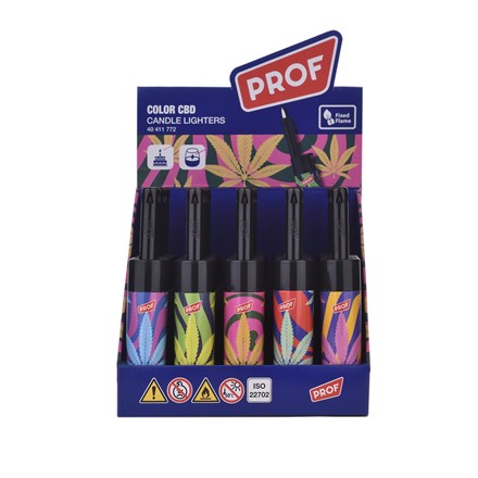 PROF - COLOR CBD ROUND CANDLE LIGHTER