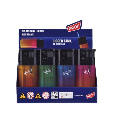 PROF - RUBBER GRADIENT GIANT ELECTRONIC LIGHTERS