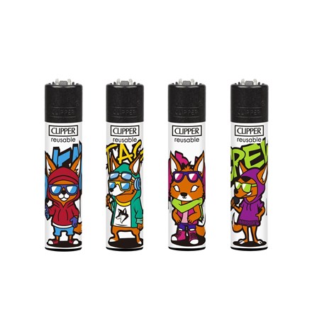 CLIPPER PRINTED FLINT - URBAN TAILS - 48 PACK