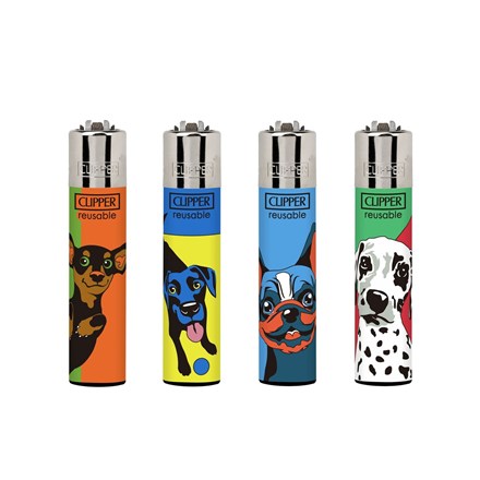 CLIPPER PRINTED FLINT - POP ART 3 - 48 PACK