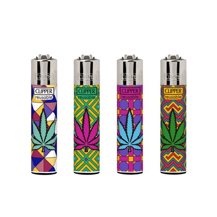 CLIPPER PRINTED FLINT - CRAZY FLOWER - 48 PACK