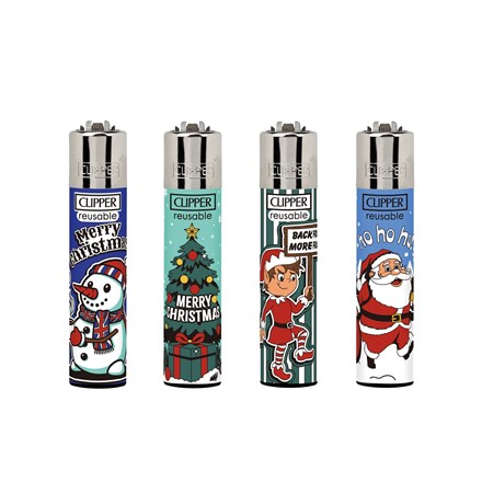 CLIPPER PRINTED FLINT - CHRISTMAS 8 - 48 PACK