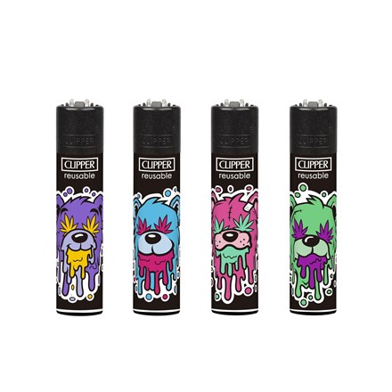 CLIPPER PRINTED FLINT - JUICY BEARS - 48 PACK