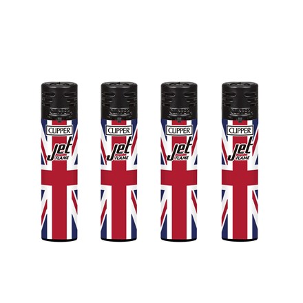 CLIPPER JET FLAME - UK FLAG - 24 PACK