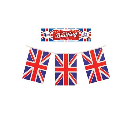 UNION JACK BUNTING PVC 4M 11 FLAGS