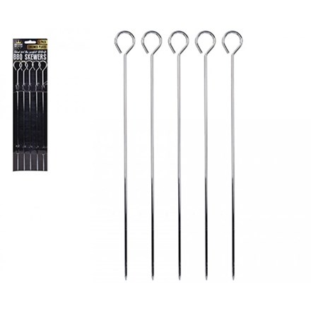 BAR-B-KING - METAL BBQ SKEWERS - 5 PACK