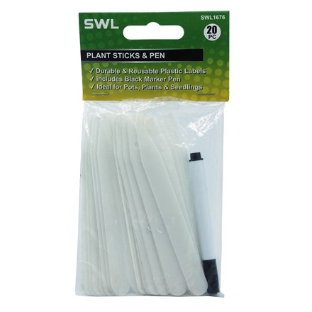 SWL - PLANT STICKS & PEN - 20 PACK