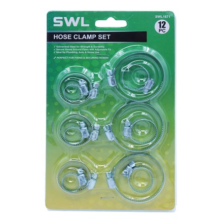 SWL - HOSE CLAMP SET - 12 PACK