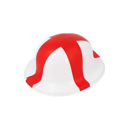 ADULT ST.GEORGE PLASTIC BOWLER HAT