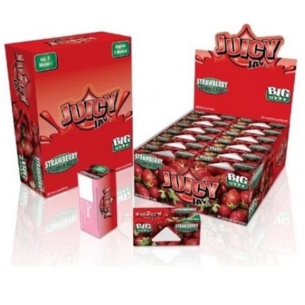 JUICY JAY PAPER ROLLS STRAWBERRY - 24 PACK