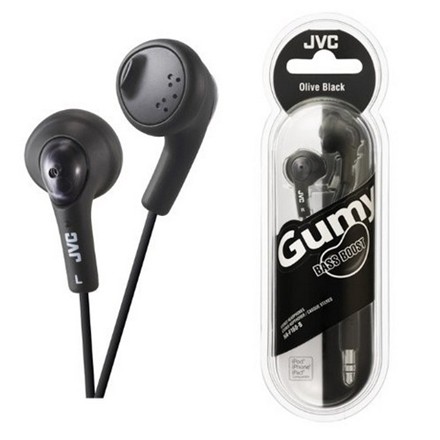 JVC GUMMY - BLACK EARPHONES