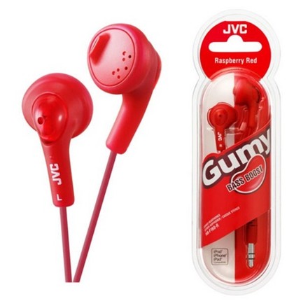 JVC GUMMY - RED EARPHONES