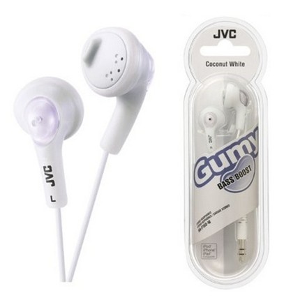 JVC GUMMY WHITE EARPHONES