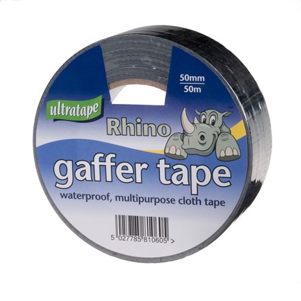 ULTRATAPE - LARGE RHINO CLOTH TAPE - 50M BLACK