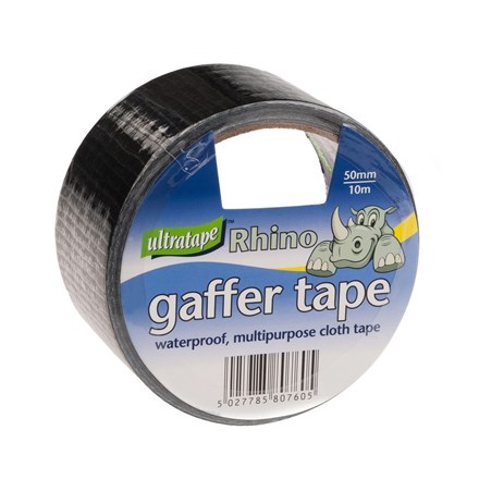 ULTRATAPE - SMALL RHINO CLOTH TAPE - 10M BLACK