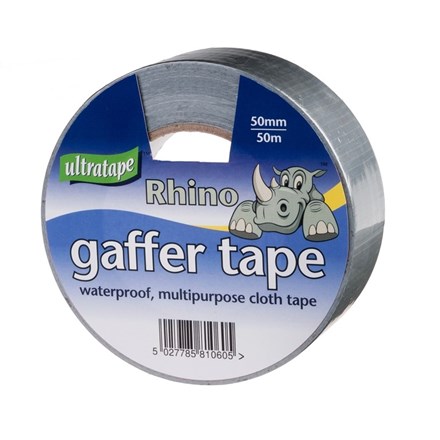 ULTRATAPE - LARGE RHINO CLOTH TAPE - 50M SILVER