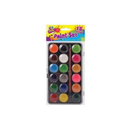 ARTBOX - WATER COLOUR PAINT SET - 18 PACK