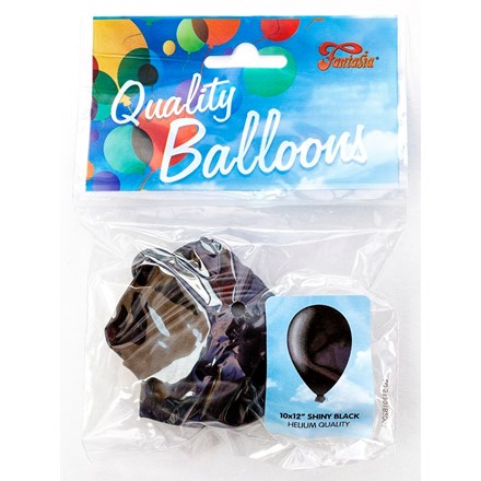FANTASIA BALLOONS 10 X 12" SHINY BLACK