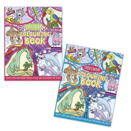 ARTBOX - EASY COLOUR COLOURING BOOK - 2 ASSORTED
