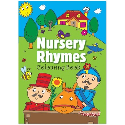 A4 NURSERY RHYMES COLOURING BOOK