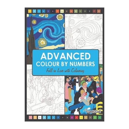 SQUIGGLE - ADVANCED COLOUR BY NUMBERS BOOK