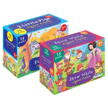 25PC JIGSAW PUZZLE - SNOW WHITE/3 LITTLE PIGS