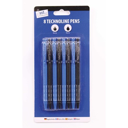 TALLON - 8 TECHNOLINE PENS